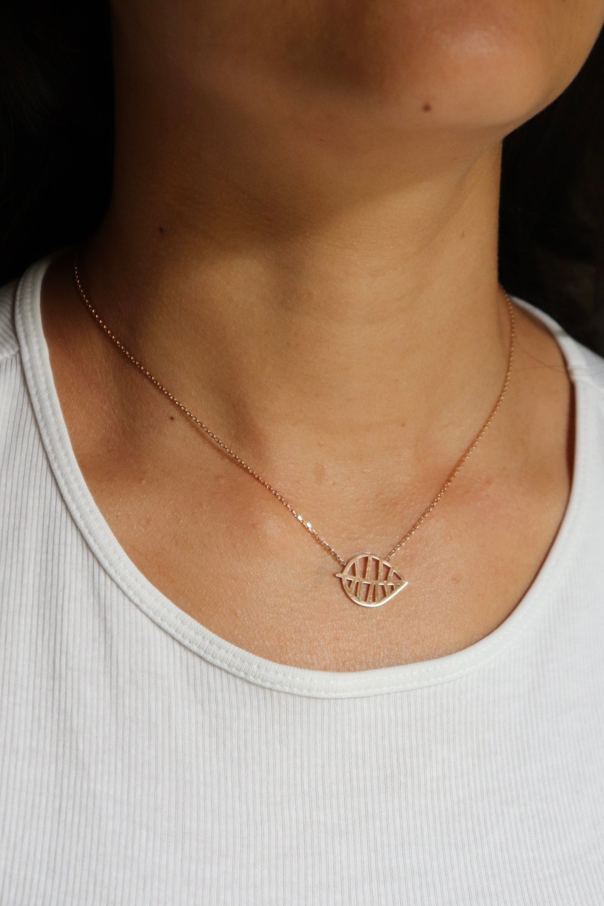 BEECH NECKLACE - NUANCES S rose gold