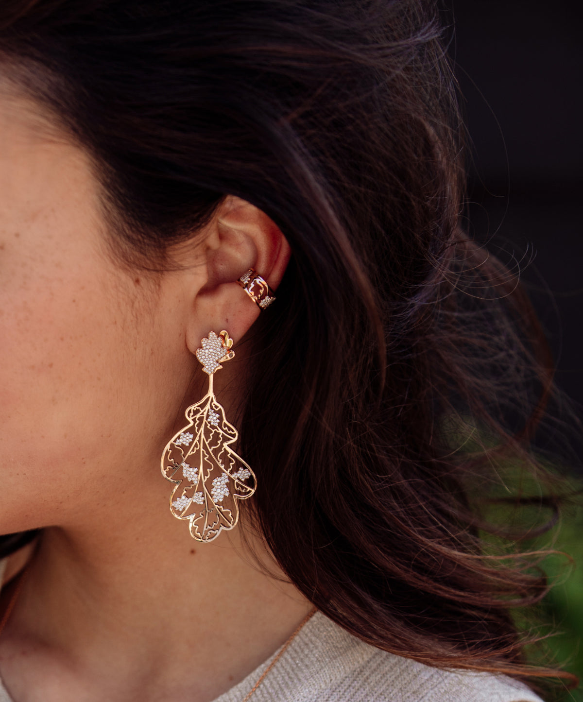 OAK EARCUFF rose gold with diamond
