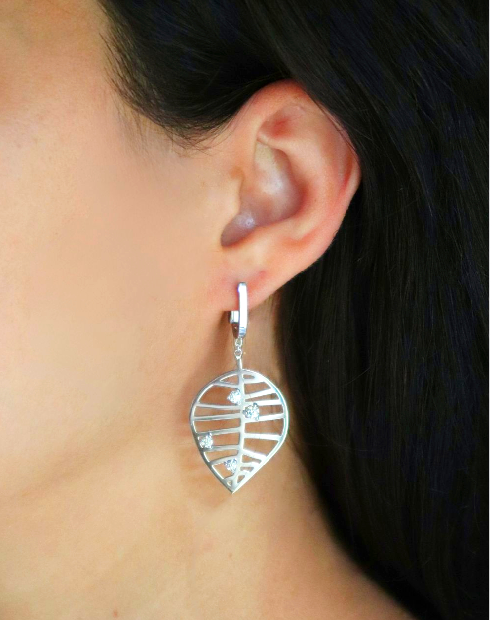 BEECH EARRING - NUANCES white gold diamond