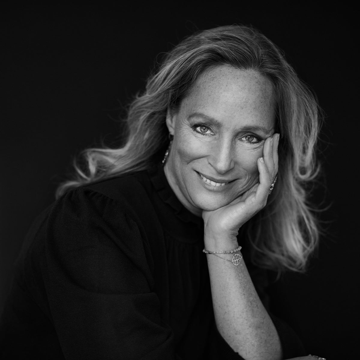 Black and white portrait of Princess Margarita de Bourbon de Parme, founder of De Parme Design