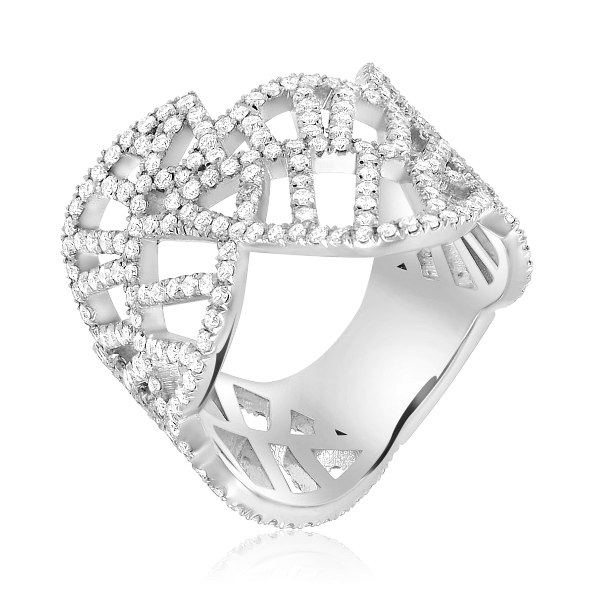 BEECH RING white gold diamond