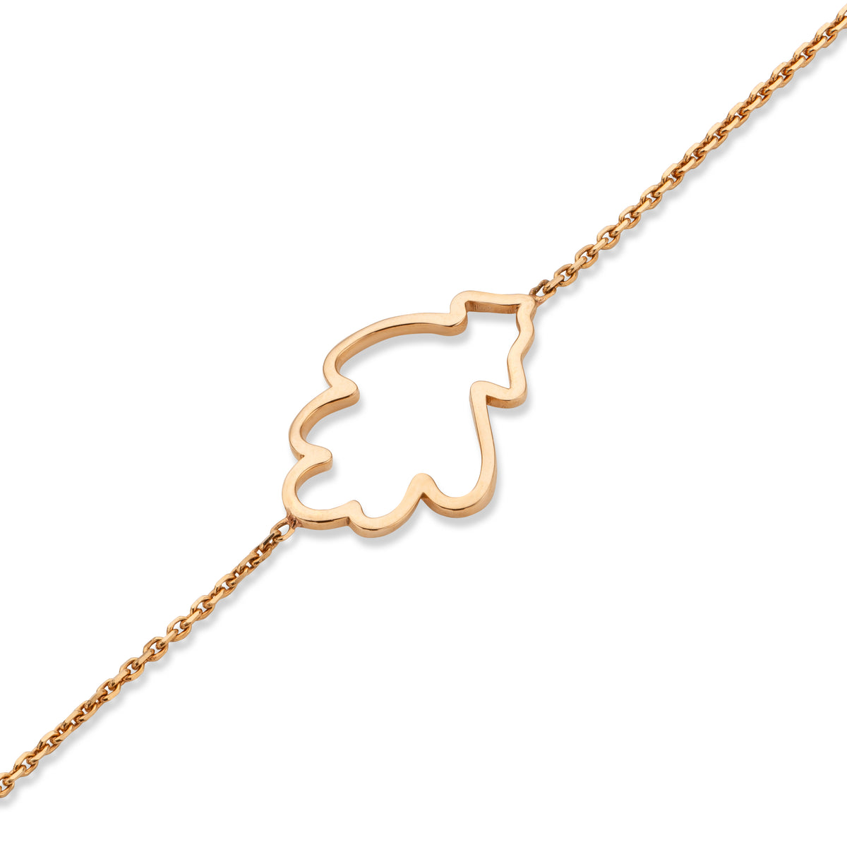 OAK COLLIER rose gold with diamonds pavé