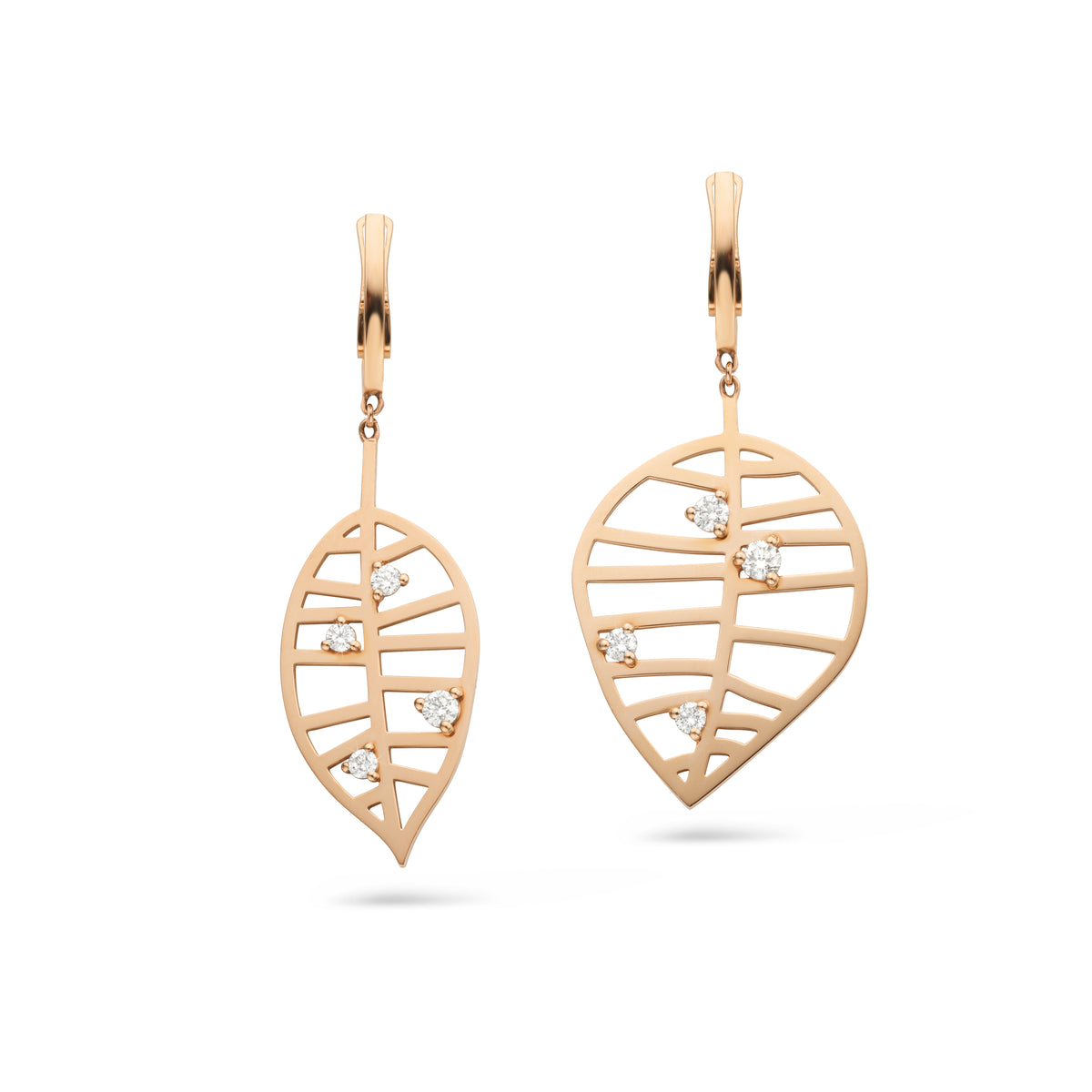 BEECH EARRING - NUANCES rose gold diamond