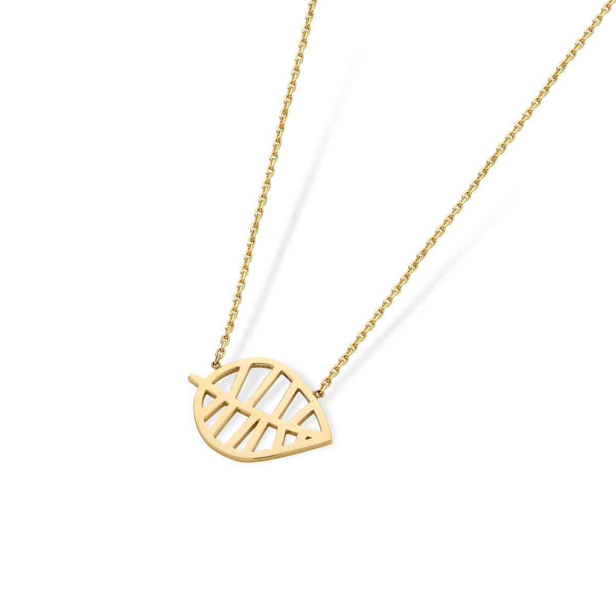 BEECH NECKLACE - NUANCES S yellow gold