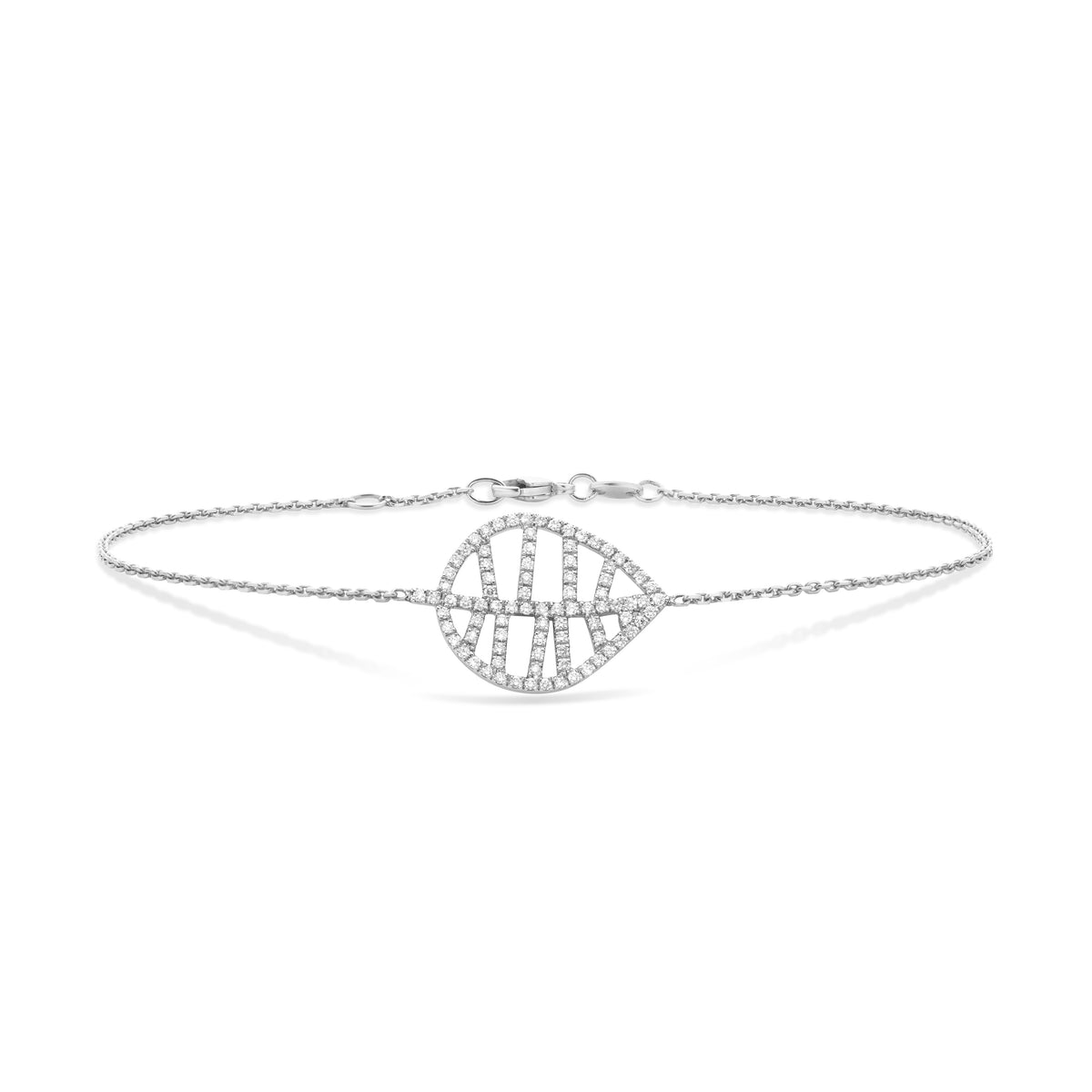 BEECH BRACELET S white gold diamond pavé