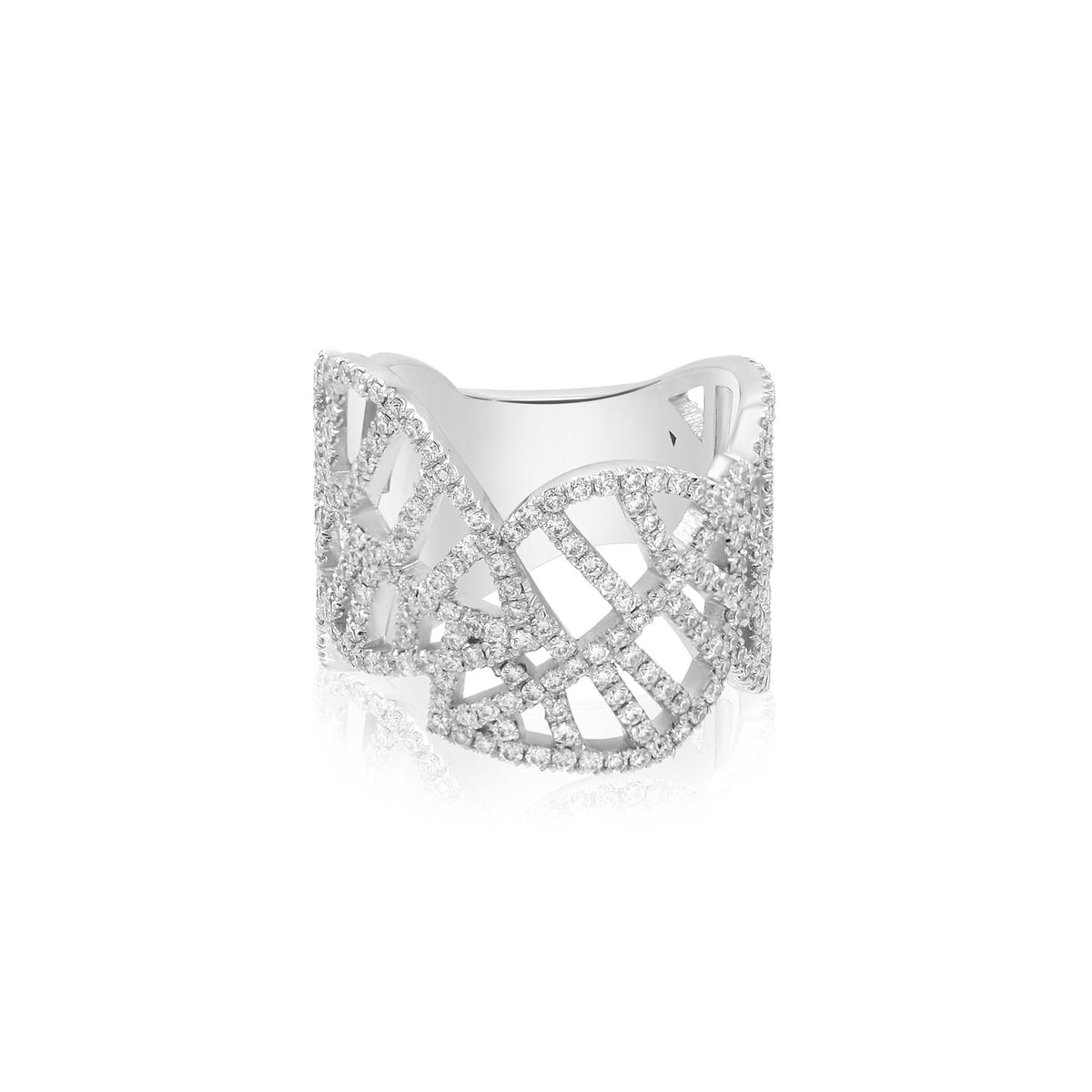 BEECH RING white gold diamond