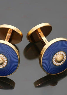 TUXEDO BUTTON gold 4 pieces