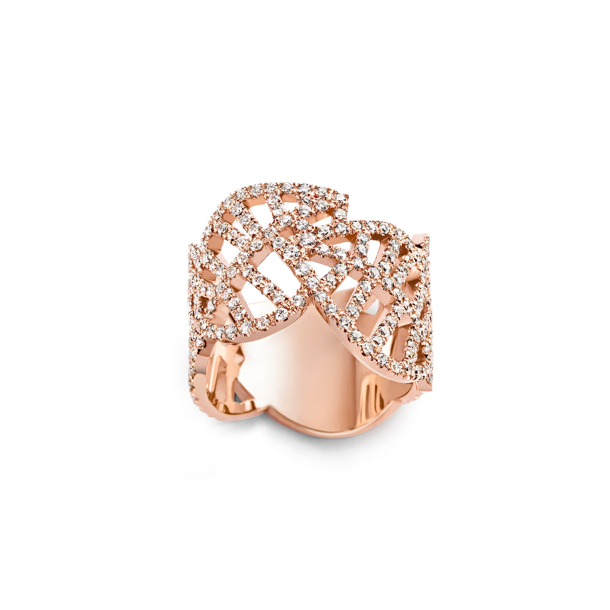 BEECH RING rose gold diamond