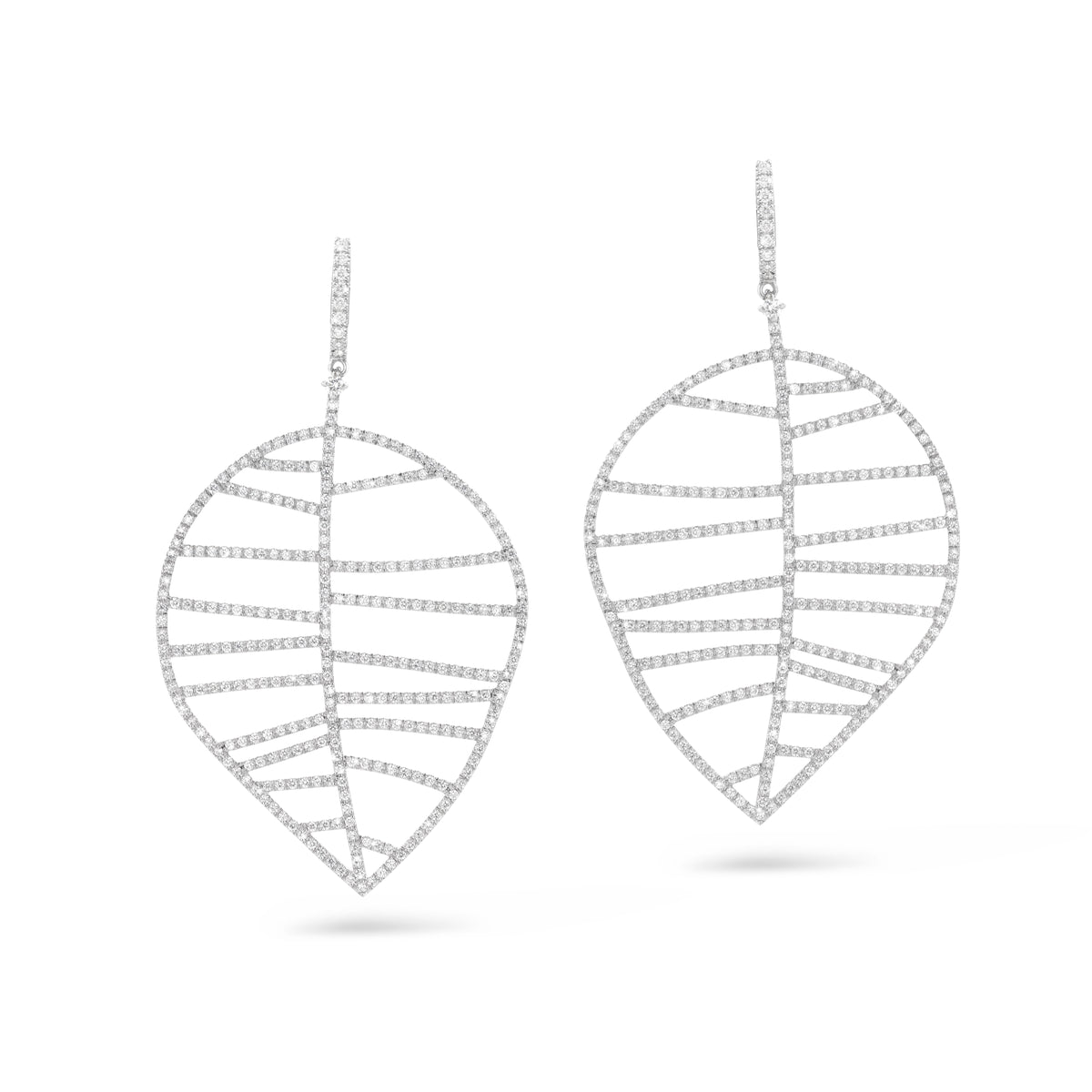 BEECH EARRING M whitegold diamond